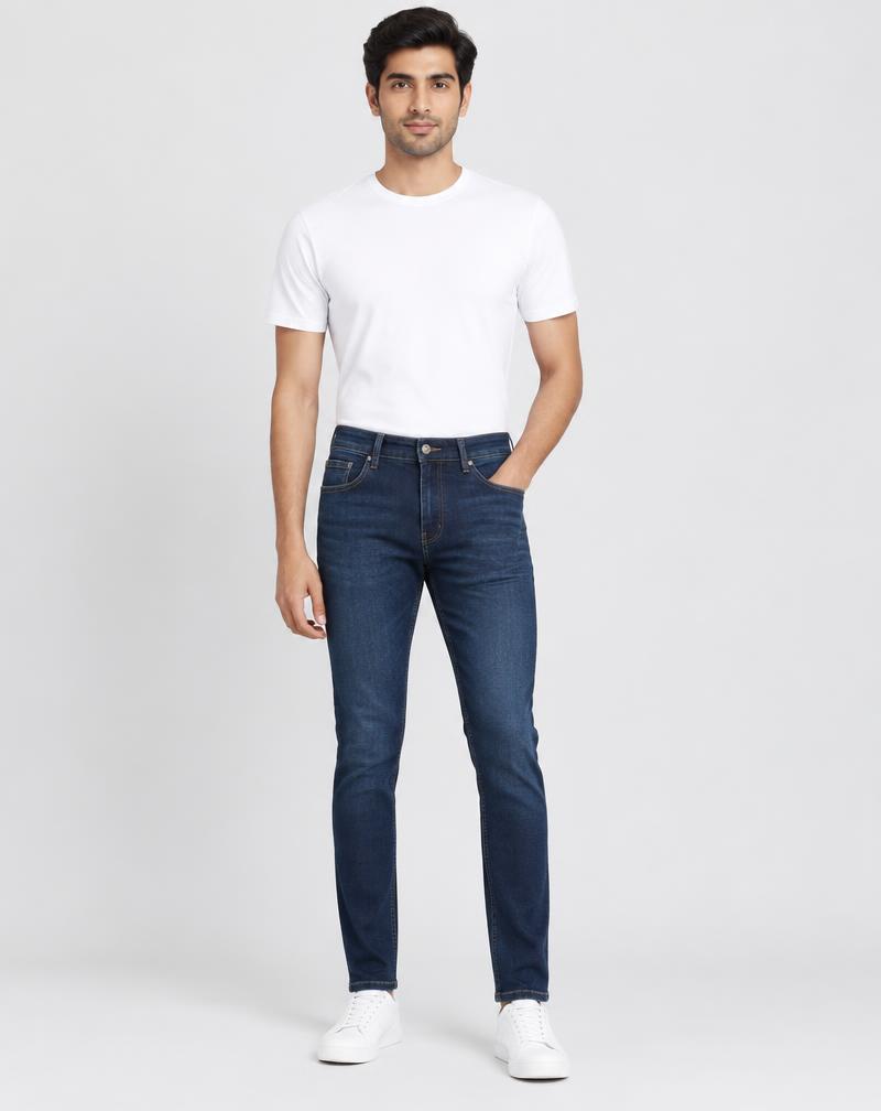 Men's Dark Blue Slim Fit Jeans