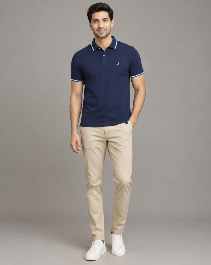 Men's Navy Blue Polo T-Shirt