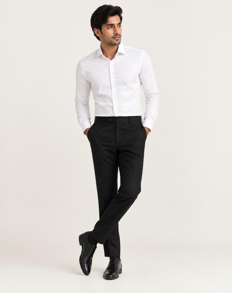 Men's White Formal Slim Fit Shirt